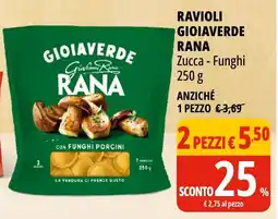 Tigros Ravioli gioiaverde rana offerta