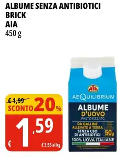 Tigros Albume senza antibiotici brick AIA offerta