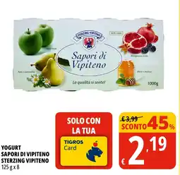 Tigros Yogurt sapori di vipiteno sterzing vipiteno offerta