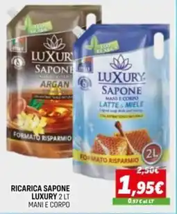 Orizzonte Ricarica sapone luxury mani e corpo offerta