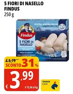 Tigros 5 fiori di nasello FINDUS offerta