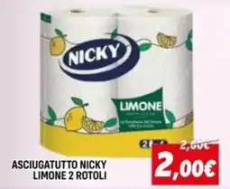 Orizzonte Asciugatutto nicky limone 2 rotoli offerta