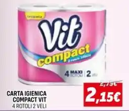 Orizzonte Carta igienica compact vit offerta