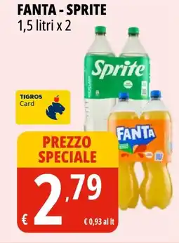 Tigros Fanta, sprite offerta