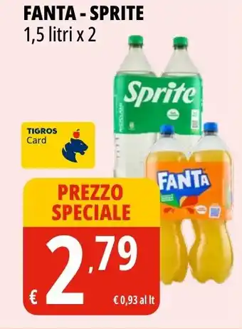 Tigros Fanta, sprite offerta