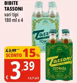 Tigros Bibite TASSONI offerta