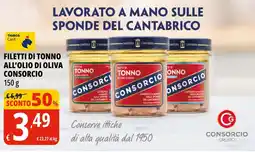 Tigros Filetti di tonno all'olio di oliva consorcio offerta
