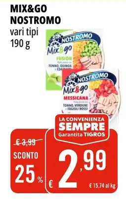 Tigros Mix&go nostromo offerta