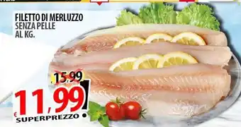 Il Genio Supermercato Filetto di merluzzo senza pelle offerta