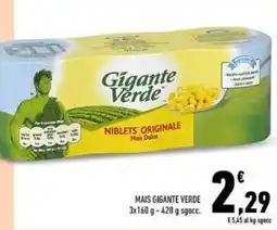 Conad Mais gigante verde offerta