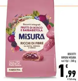 Conad Biscotti ripieni misura offerta