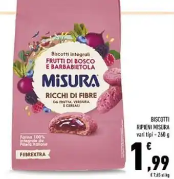 Biscotti ripieni misura