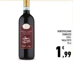 Conad Montepulciano d'abruzzo d.o.c. valle pitti offerta