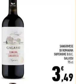 Conad Sangiovese di romagna superiore d.o.c. galassi offerta