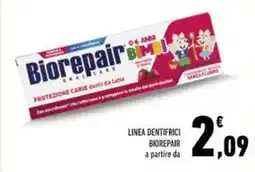 Conad Linea dentifrici biorepair offerta