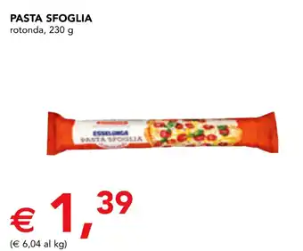 Esselunga pasta sfoglia rotonda