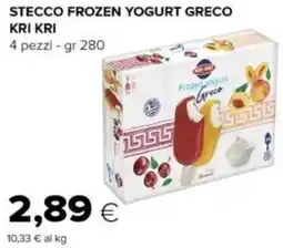 Oasi Stecco frozen yogurt greco KRI KRI offerta