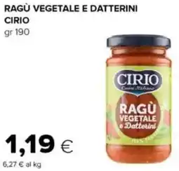 Oasi Ragù vegetale e datterini CIRIO offerta