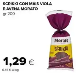 Oasi Scrikki con mais viola e avena MORATO offerta