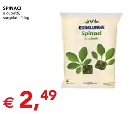 Esselunga Esselunga spinaci a cubetti offerta