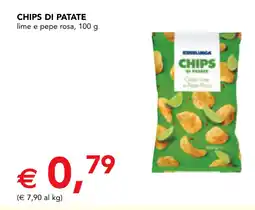 Esselunga Esselunga chips di patate lime e pepe rosa offerta