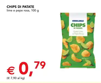 Esselunga chips di patate lime e pepe rosa