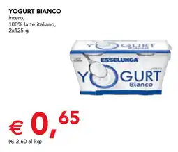 Esselunga Esselunga yogurt bianco intero offerta