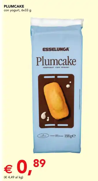 Esselunga plumcake con yogurt
