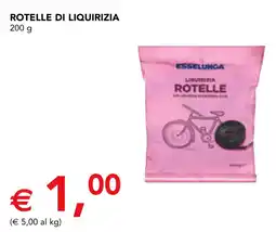 Esselunga Esselunga rotelle di liquirizia offerta