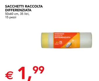 Esselunga sacchetti raccolta differenziata