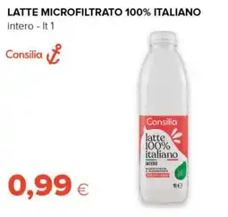 Tigre Latte microfiltrato 100% italiano intero Consilia offerta