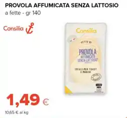 Tigre Provola affumicata senza lattosio a fette Consilia offerta