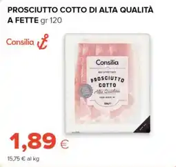 Tigre Prosciutto cotto di alta qualità a fette Consilia offerta