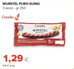 Tigre Wurstel puro suino Consilia offerta