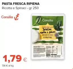 Tigre Pasta fresca ripiena ricotta e spinaci Consilia offerta