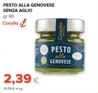 Tigre Pesto alla genovese senza aglio Consilia offerta