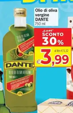 Eurospar Olio di oliva vergine DANTE offerta