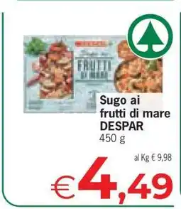 Eurospar Sugo ai frutti di mare DESPAR offerta