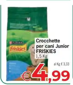 Eurospar Crocchette per cani Junior FRISKIES offerta