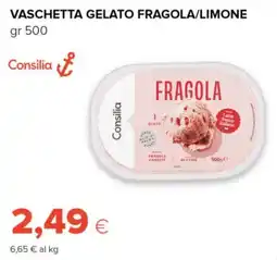 Tigre Vaschetta gelato fragola/limone Consilia offerta