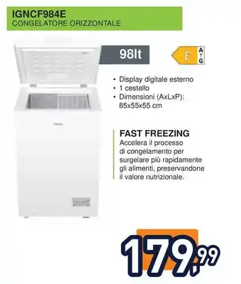 IGNIS IGNCF984E CONGELATORE ORIZZONTALE