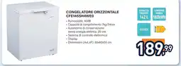Unieuro Electroline CONGELATORE ORIZZONTALE CFE145SH4WE0 offerta