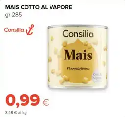 Tigre Mais cotto al vapore Consilia offerta