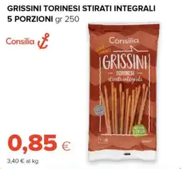 Tigre Grissini torinesi stirati integrali 5 porzioni Consilia offerta
