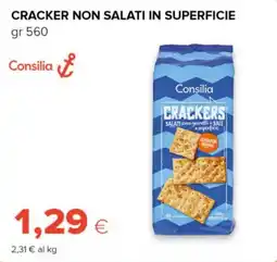 Tigre Cracker non salati in superficie Consilia offerta