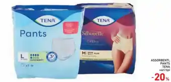 Spazio Conad Tena Pants Assorbenti vari tipi offerta