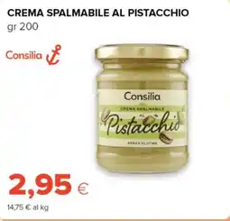 Tigre Crema spalmabile al pistacchio Consilia offerta