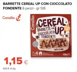 Tigre Barrette cereal up con cioccolato fondente Consilia offerta