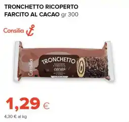 Tigre Tronchetto ricoperto farcito al cacao Consilia offerta