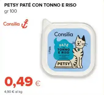 Tigre Petsy paté con tonno e riso Consilia offerta